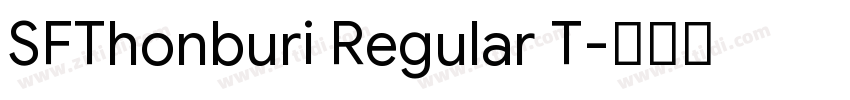SFThonburi Regular T字体转换
